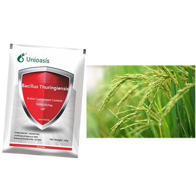 Agriculture wide application pesticide 16000IU/mg Bacillus thuringiensis strong permeability on crop leaves 